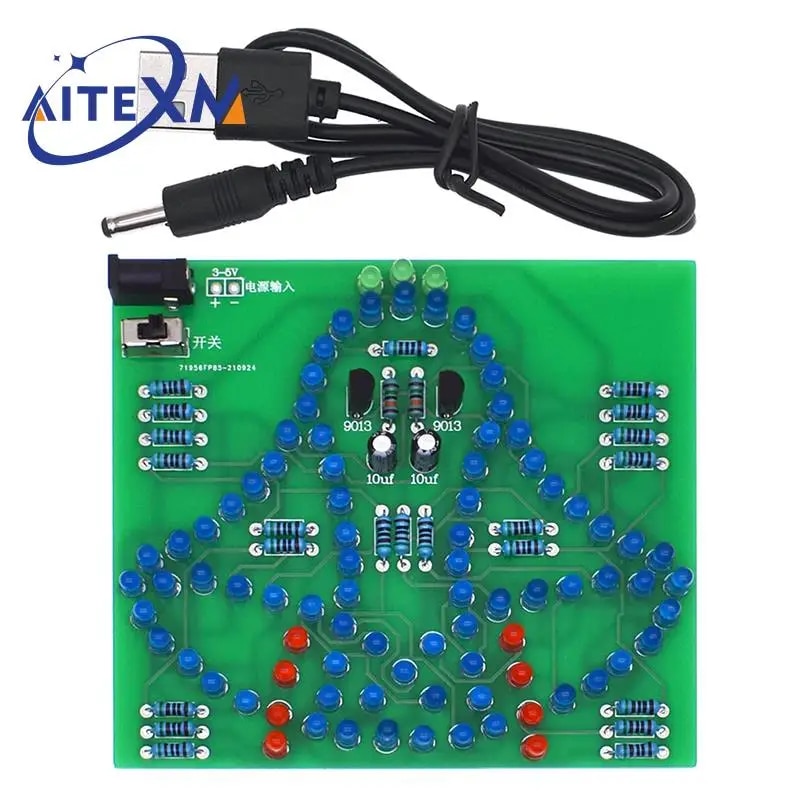 실험실 스윙 벨 흔들리는 윈드벨 재미있는 전자 DIY 키트 95 LED 바람 벨 아두이노용 학습 키트 5V 9V [DIY-19]