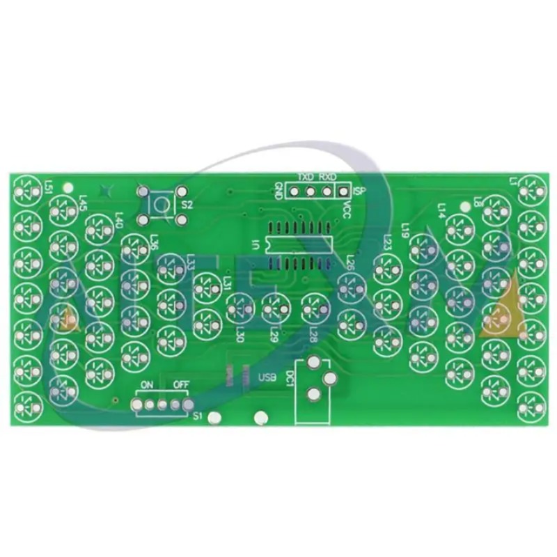 전자 모래 시계 DIY 키트 재미있는 전기 생산 키트 LED 램프 이중 레이어 PCB 보드 84x40mm 5V [DIY-20]