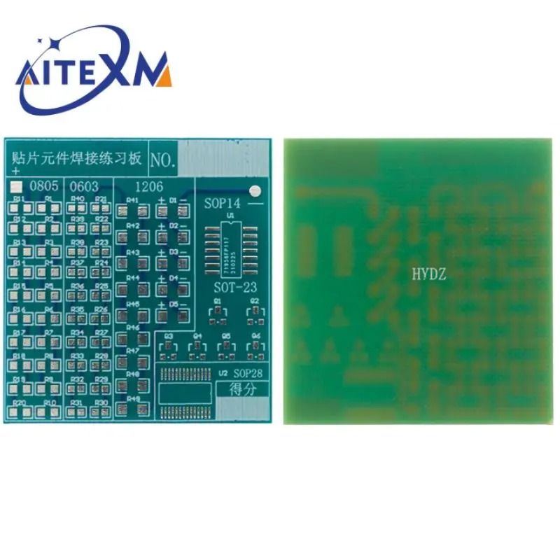 DIY 회로 기판 PCB SMT SMD 납땜 연습 보드 DIY 키트 패니 스킬 트레이닝 전자 슈트 77 개 구성 요소 [DIY-23]