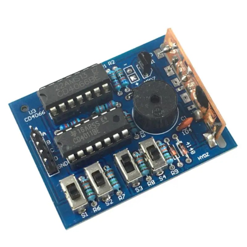 16 음악 사운드 박스-16 보드 16 톤 전자 모듈 DIY 키트 부품 부품 arduino용 납땜 연습 학습 키트 [DIY-24]