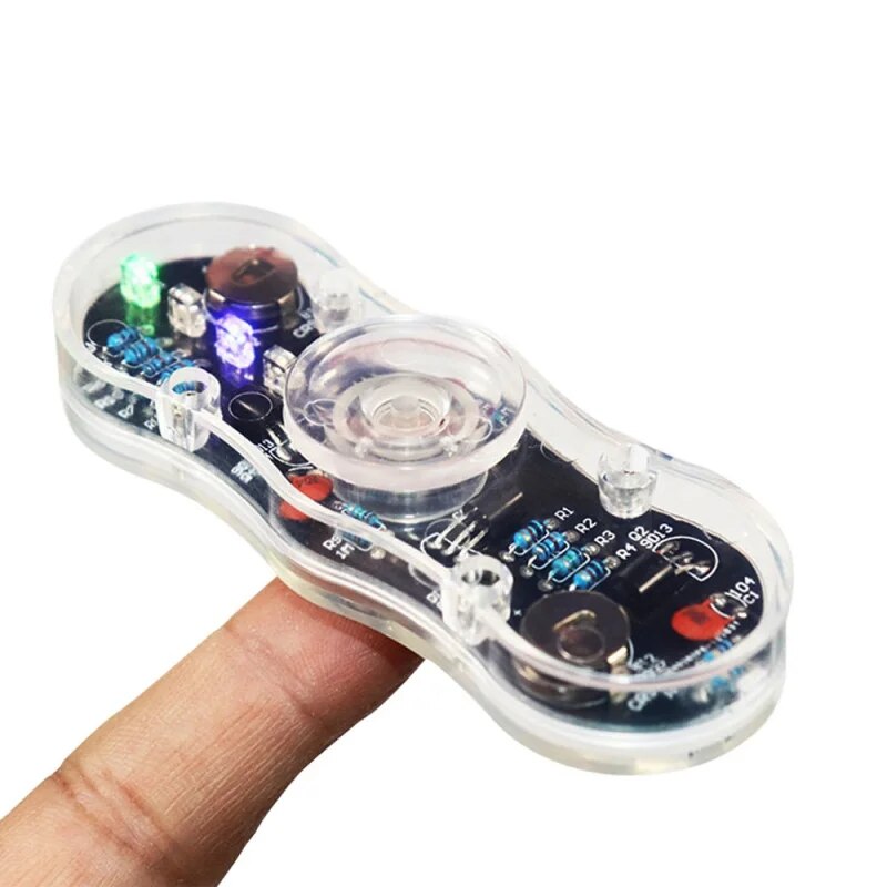 DIY LED 투 리프 피젯 탑 전자 키트 납땜 프로젝트 연습 납땜 어셈블리 DIY 전자 키트 부품 컬러 라이트 [DIY-27]