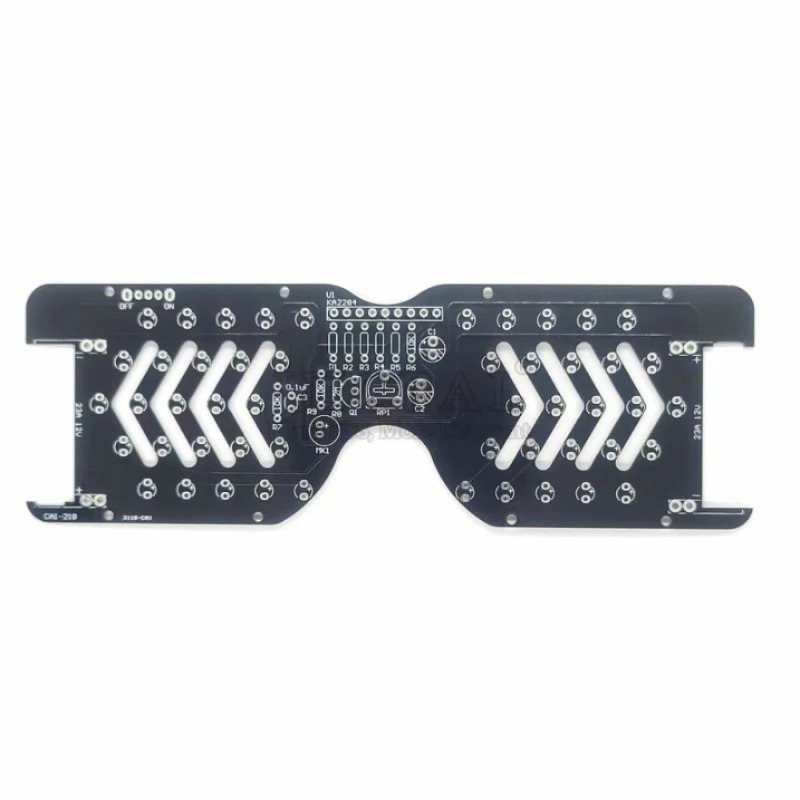 DIY LED 안경 전자 키트 DIY 납땜 프로젝트 연습 납땜 어셈블리 사운드 컨트롤 다이오드 플래시 라이트 안경 [DIY-30]