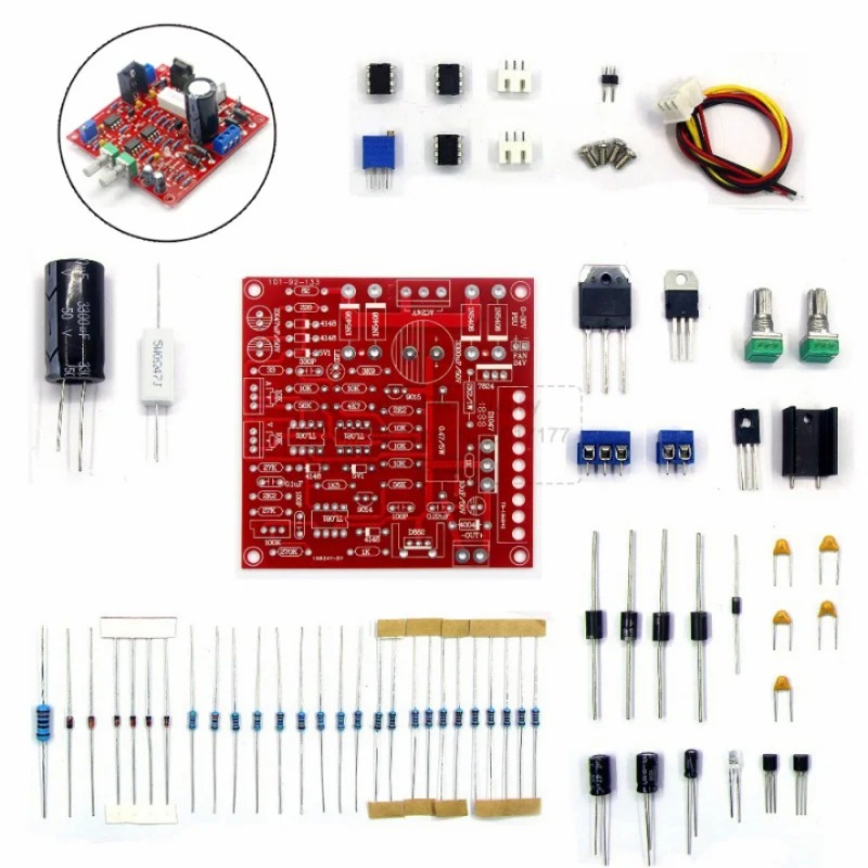 DIY 키트 조정 가능한 DC 전원 공급 장치 실험실 전원 0-30V 2MA-3A 단락 전류 제한 보호 보드 Arduino용 [DIY-40]