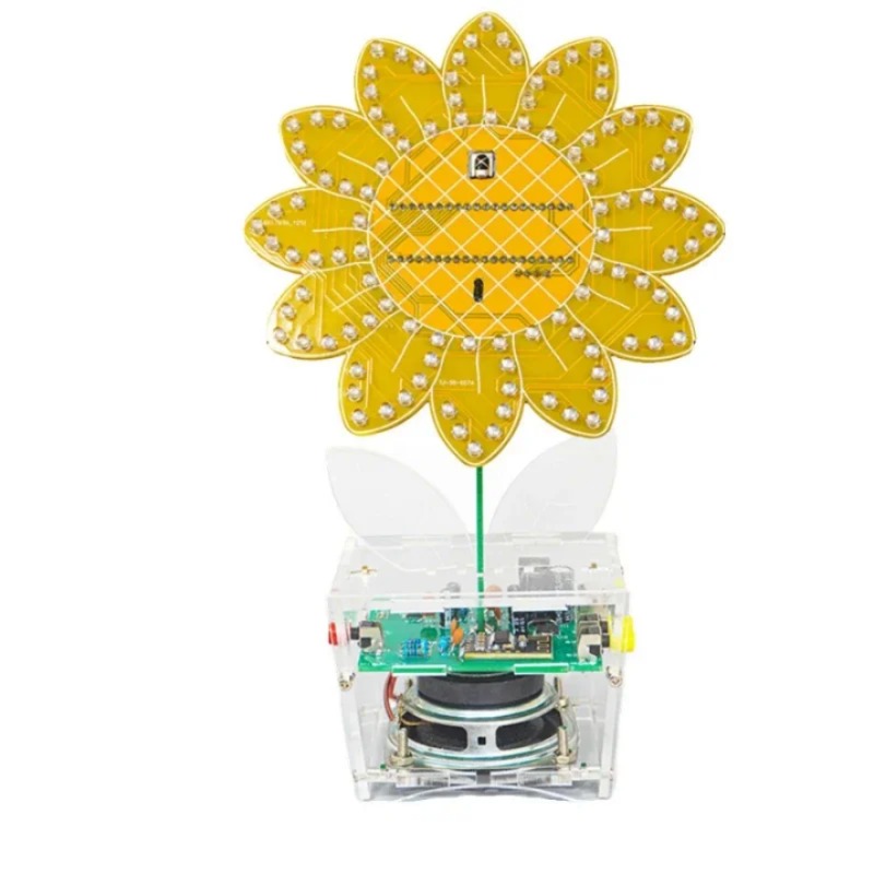 DIY 해바라기 블루투스 스피커 LED 주행등 리모컨 DIY 전자 키트 제작 납땜 프로젝트 DC5V [DIY-41]