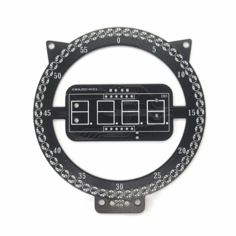 DIY 시계 전자 키트 회전 LED 디스플레이 시간 온도 시계 키트 납땜 프로젝트 연습 납땜 학습 [DIY-45]