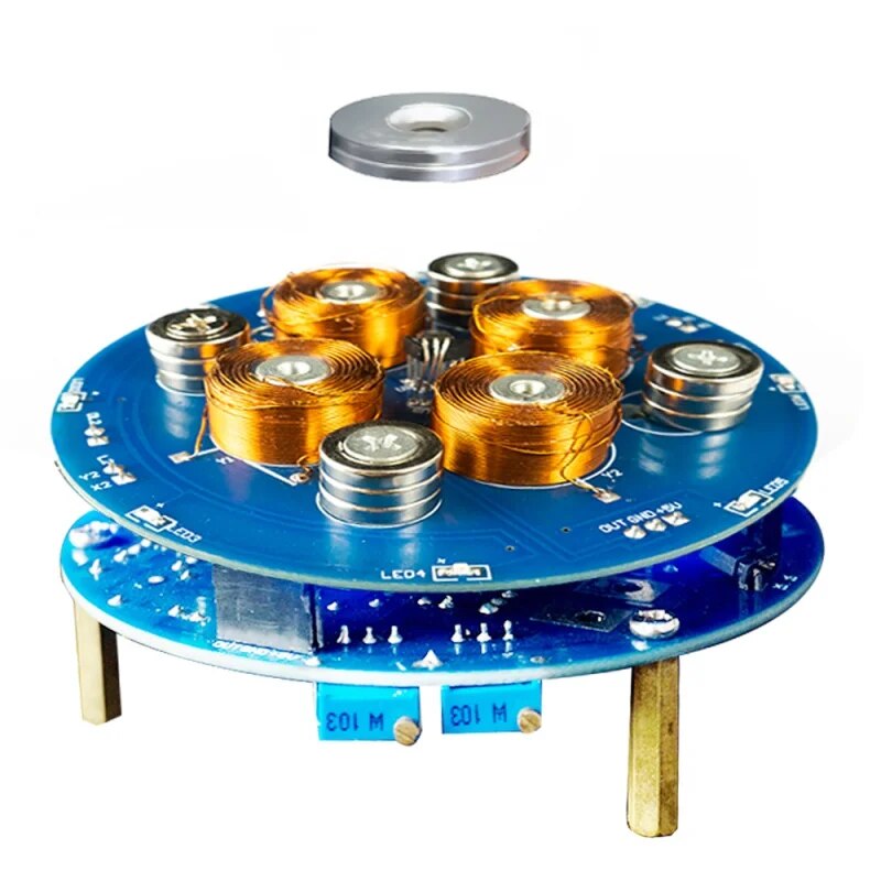 DIY 자기 부상 키트 실험 PCB 납땜 프로젝트 연습 납땜 어셈블리 자석 DIY 전자 키트 2-5W 150G 부하 [DIY-46]