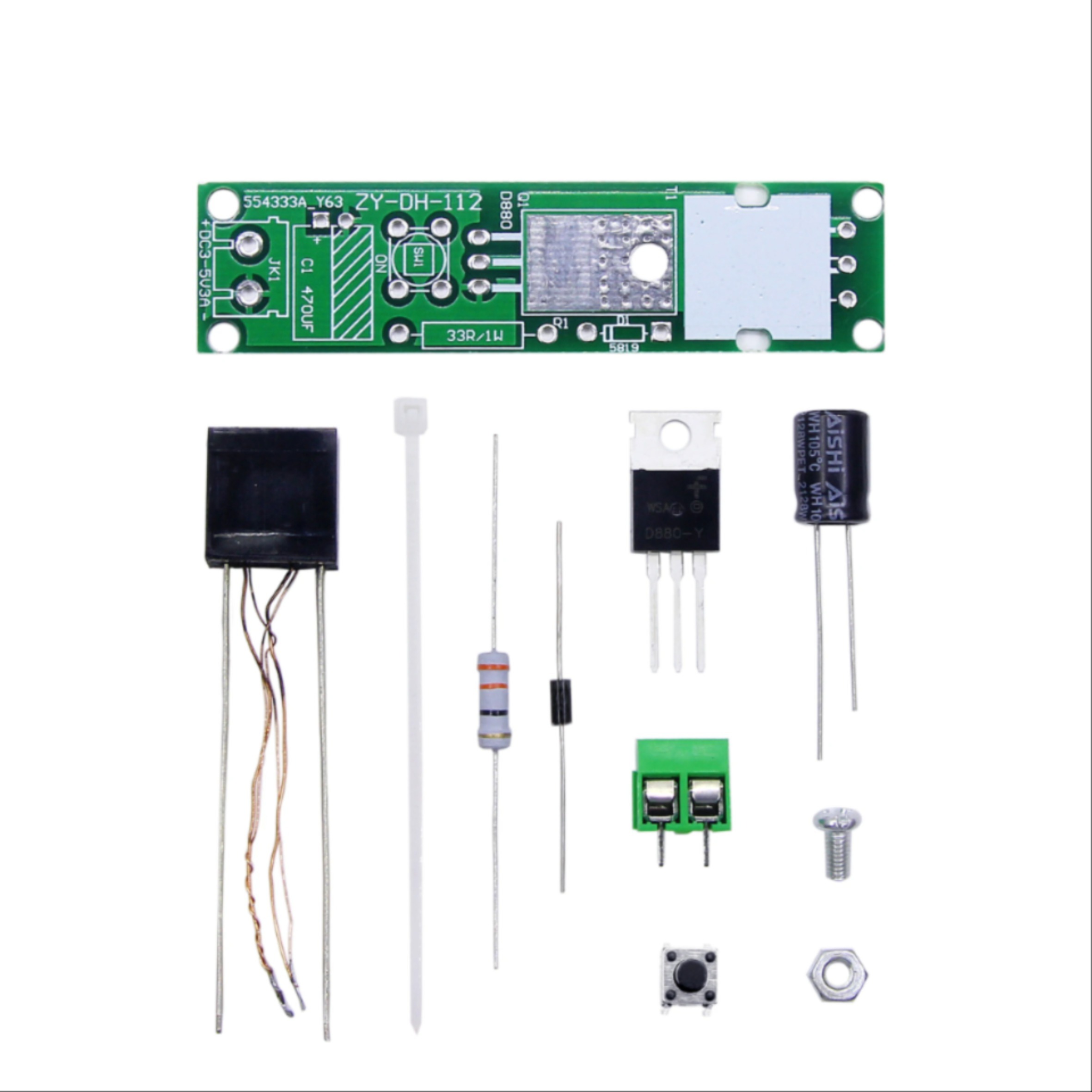 DC3-5V DIY 키트 고전압 발생기 아크 점화기 라이터 키트 DIY 전자 생산 제품용 [DIY-49]