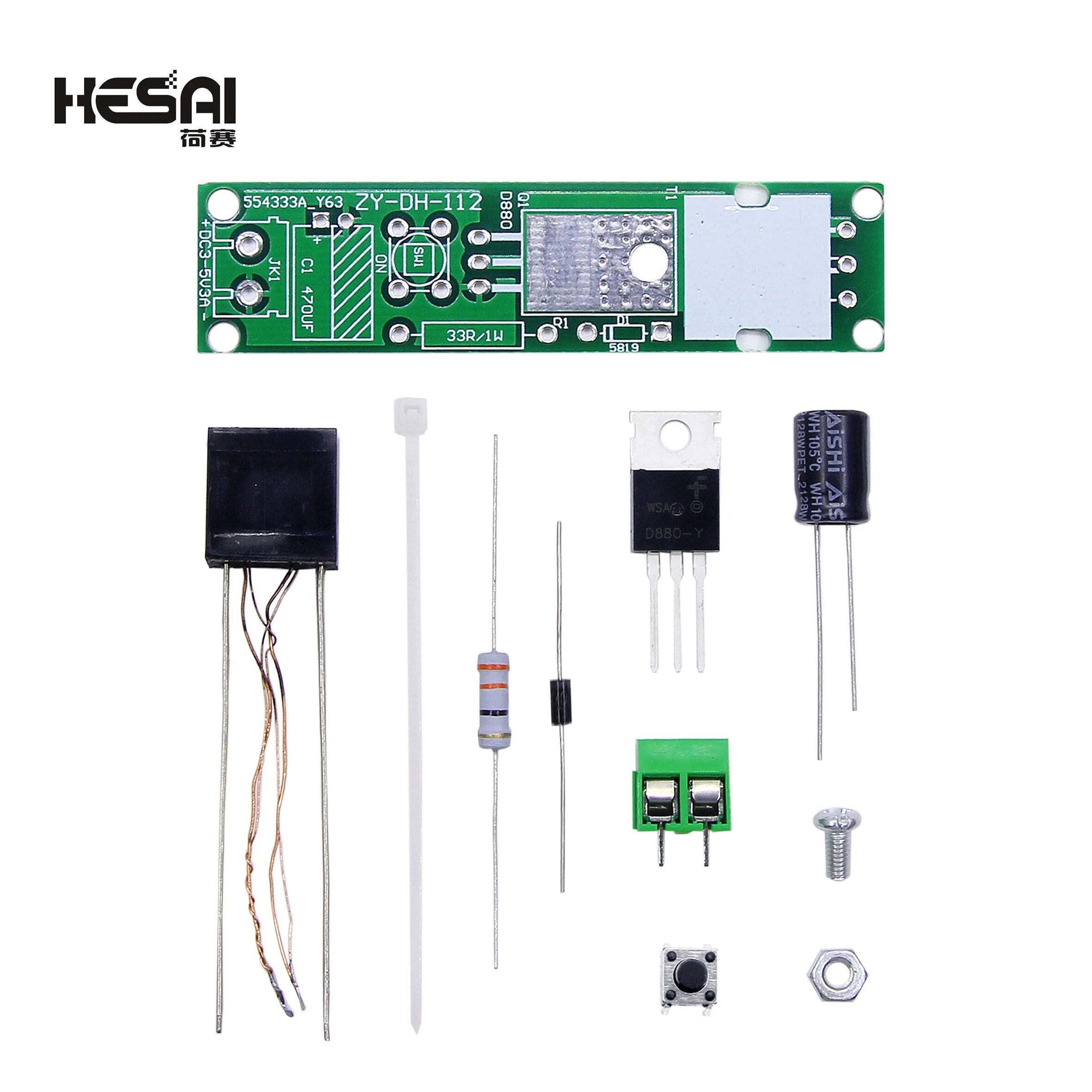 DC3-5V DIY 키트 고전압 발생기 아크 점화기 라이터 키트 DIY 전자 생산 제품용 [DIY-49]