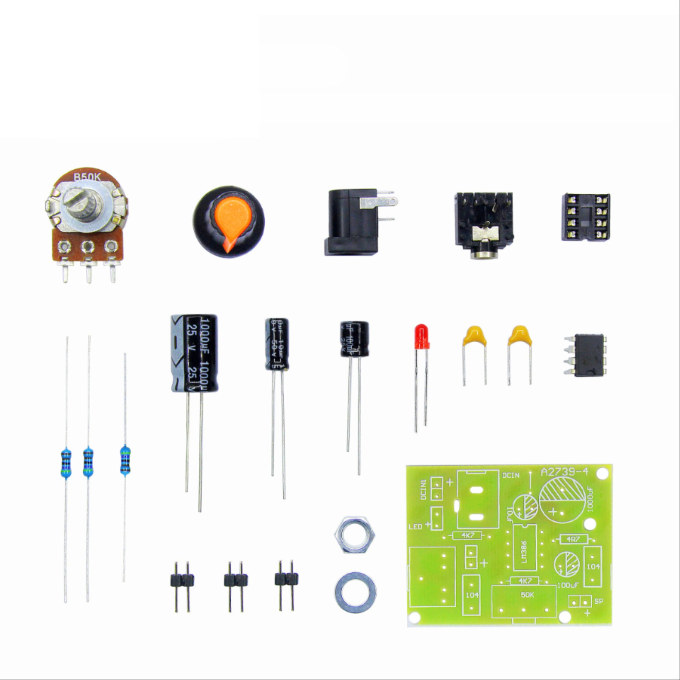스마트 전자 DIY 키트 LM386 슈퍼 미니 오디오 앰프 suite Trousse LM386 Amplificador 모듈 보드 3.5mm 3-12V [DIY-50]