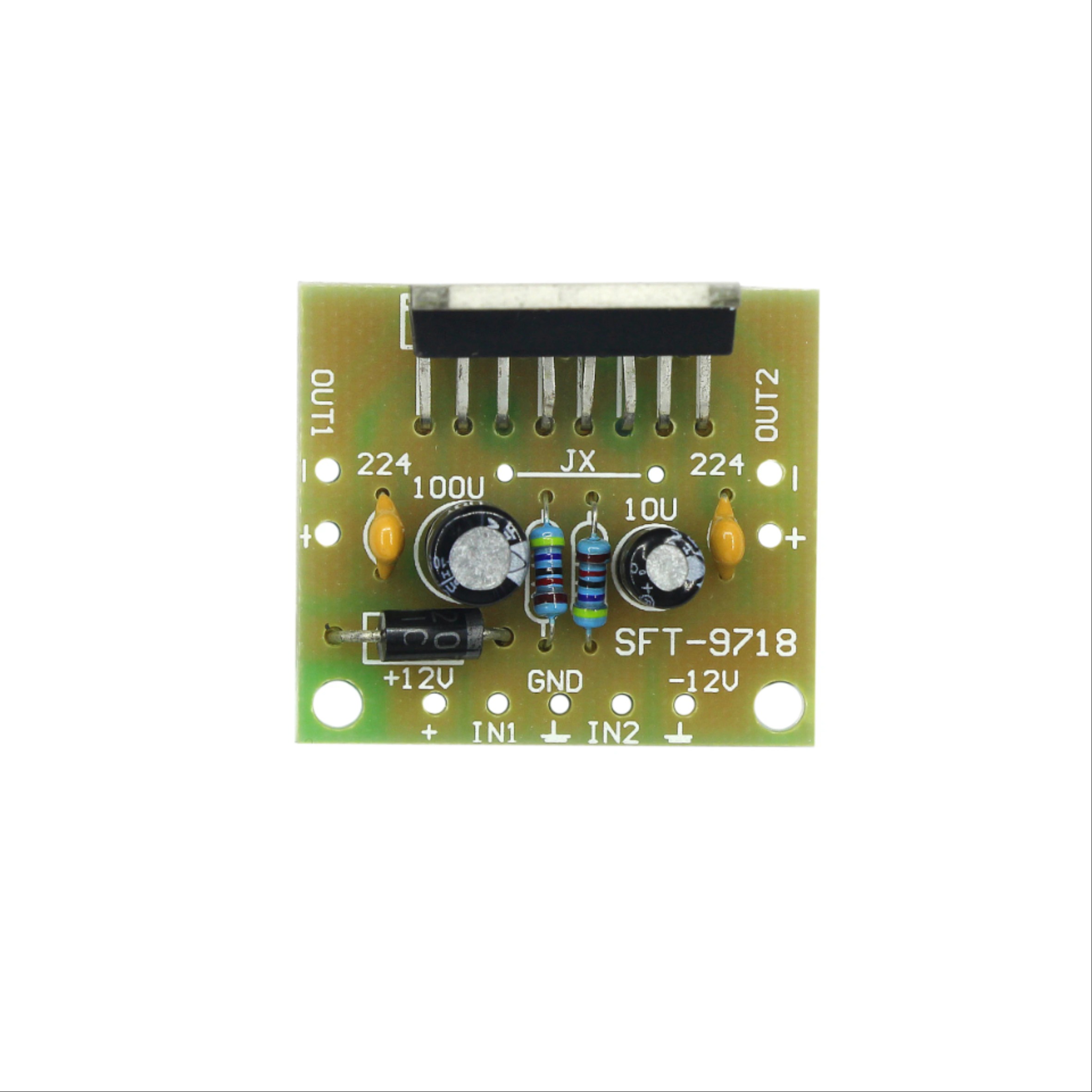 TDA7297 앰프 보드 예비 부품 DC 12V 등급 2.0 듀얼 오디오 인코딩 15W 전자 DIY 키트 [DIY-54]