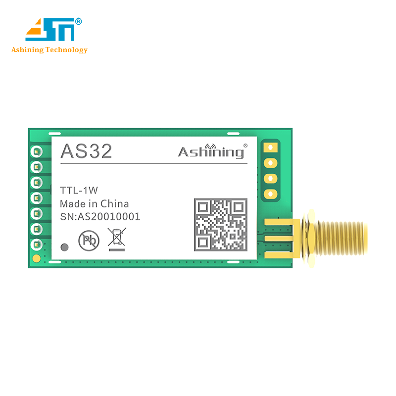 PA + LNA TTL 5km 무선 rf 송수신기 모듈 rs485 3.3v 433mhz 무선 rf 직렬 uart 모듈 AS32-TTL-1W [Ashining-53]
