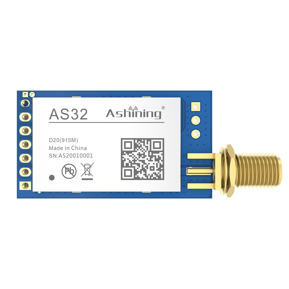 Lora 무선 모듈 sx1262 915MHz LoRa 송신기 수신기 모듈 lorawan uart AS32-D20(915M) [Ashining-54]