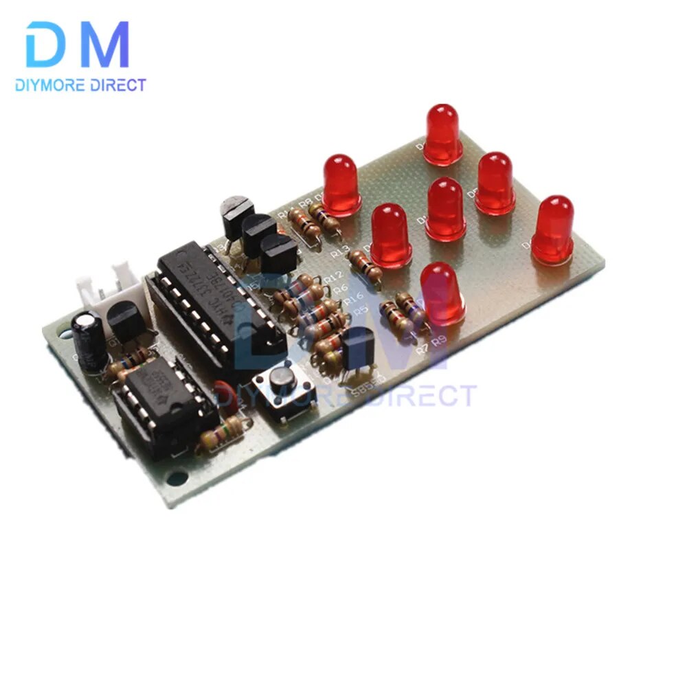 NE555+CD4017 러닝 LED 플로우 LED 라이트 전자 생산 스위트 DIY 키트 [DIY-67]
