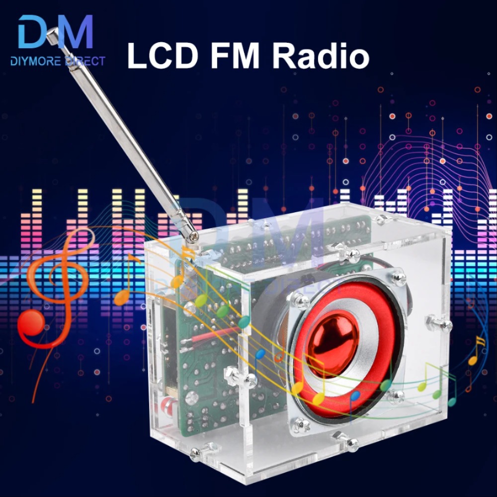 FM 라디오 DIY 키트 RDA5807 FM 라디오 수신기 87MHz-108MHz 주파수 변조 전력 증폭기 [DIY-75]