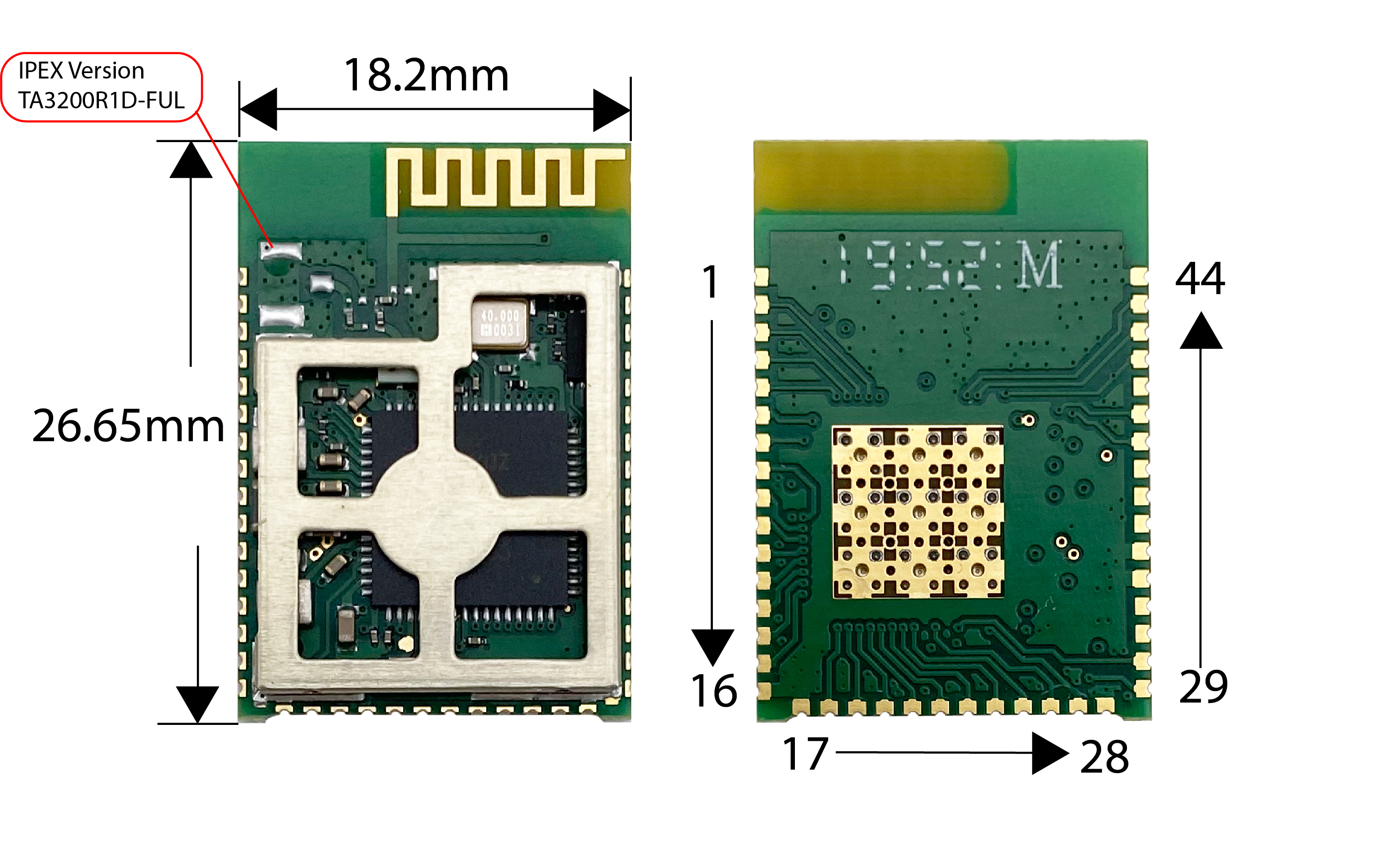 무선 송신기 및 수신기 IEEE802.11 저전력 2.4ghz 장거리 CC3200 wifi 직렬 Uart Rf 모듈 TA3200R1D-SA UFL [CANSEC-41]
