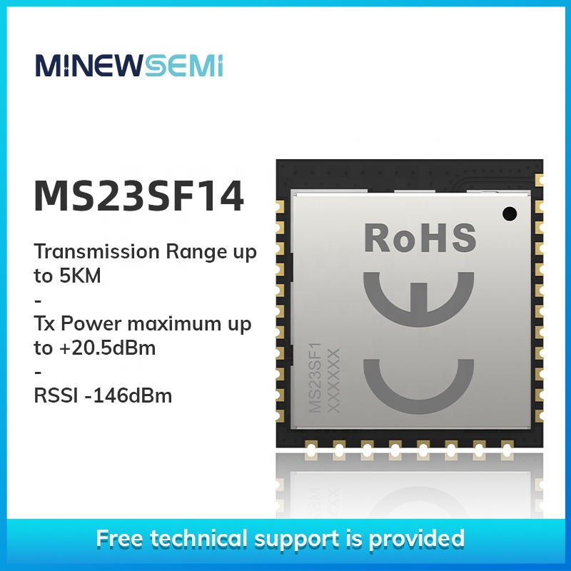 LoRaWAN LoRa 무선 송수신기 RF 연결 단위 지원 GPIO24 Transimtion 5KM MS23SF14 [Minewsemi-75]