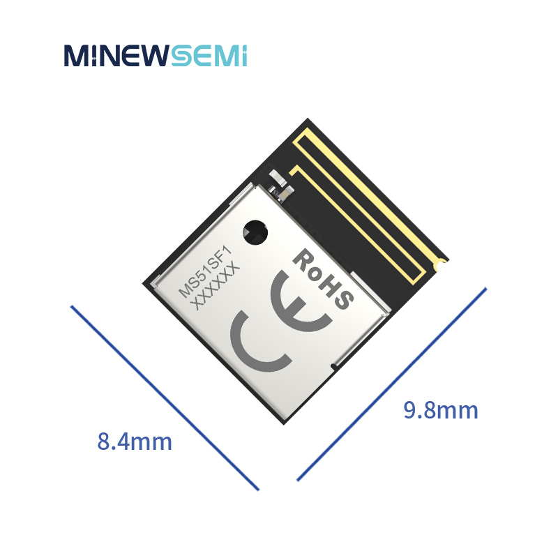 초소형 BLE 모듈 블루투스 5.2 nRF52833 고성능 저에너지 모듈 MS51SF11 [Minewsemi-77]