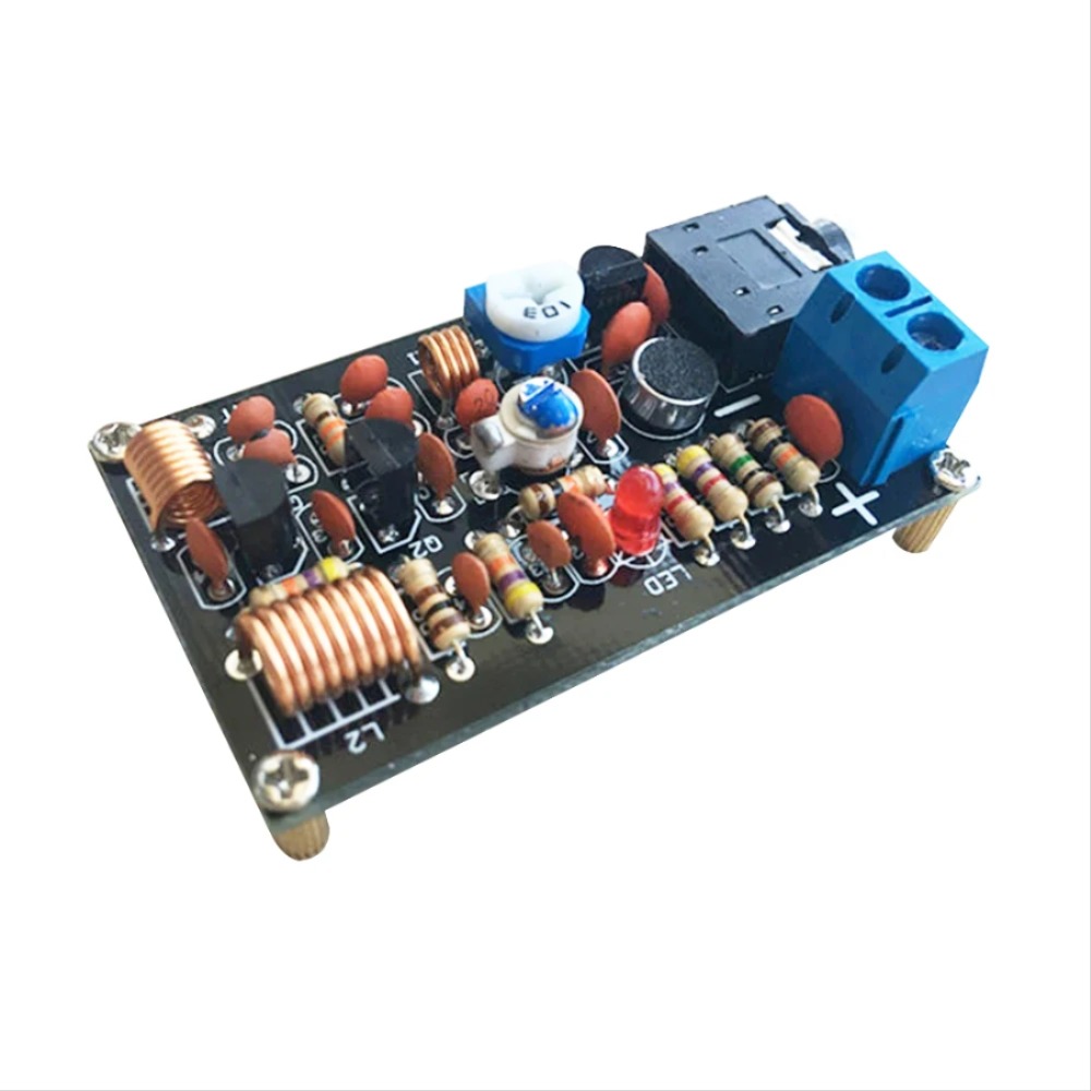 DIY 전자 키트 FM 라디오 송신기 보드 85-115MHz FM 주파수 모듈 무선 마이크 납땜 프로젝트 연습 세트 [DIY-91]