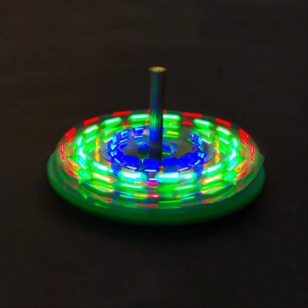 LED 회전 자이로 DIY 전자 키트 깜박이는 빛 랜턴 로터리 인라인 부품 납땜 프로젝트 연습 세트 재미있는 선물 [DIY-95]