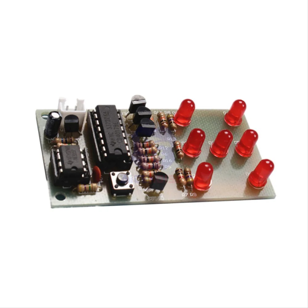 NE555 LED 모듈 CD4017 5mm 레드 LED 4.5-5V ICSK057A 전자 모듈 DIY 키트 [DIY-104]