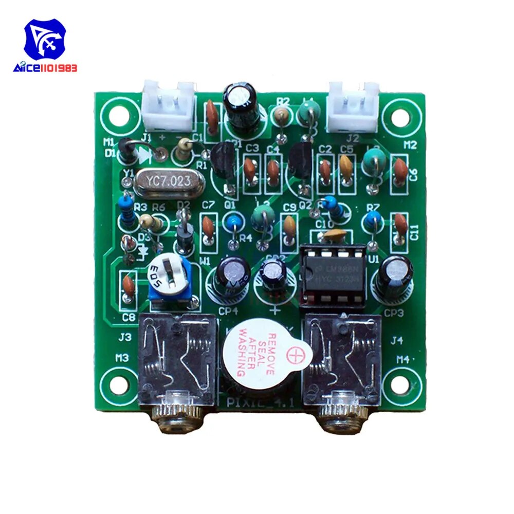 Diymore QRP Pixie 4.1 DIY 키트 40M CW 햄 라디오 단파 송신기 수신기 모듈 버저 트랜시버 포함 7.023MHz-7.026MHz [DIY-106]