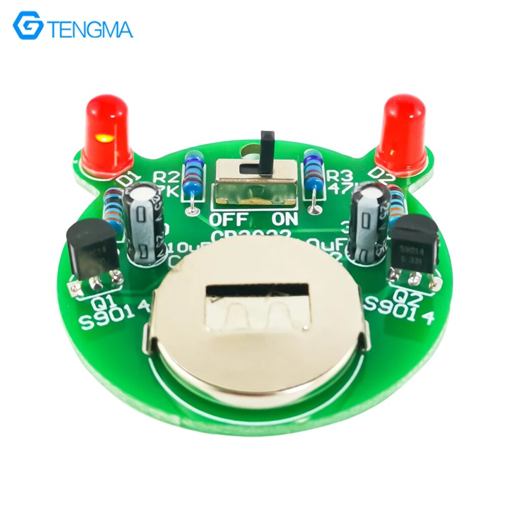 LED 플리커 램프 키트 삼극관 제어 자체 자극 다중 고조파 진동 회로 전자 생산 부품 DIY 조립 [DIY-116]