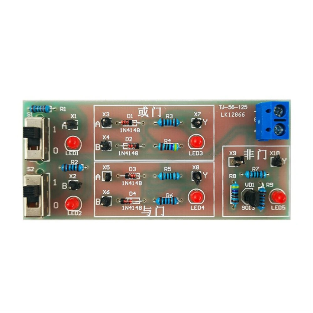 개별 부품 게이트 회로 용접 DIY 키트 및 또는 비논리 디지털 전자 기술 교육 및 훈련 [DIY-122]