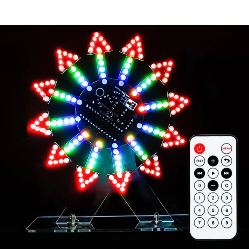 다채로운 멋진 애니메이션 LED 전기 회전 관람차 부품 DIY 용접 조립 부품 [DIY-130]