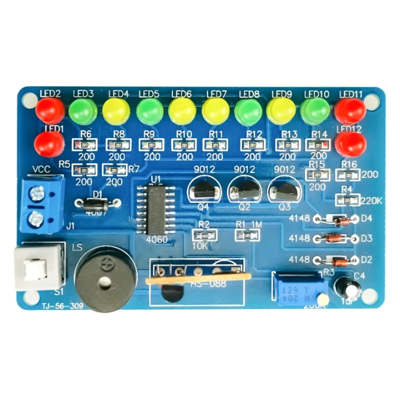 SMD 음악 컬러 램프 회로 DIY 용접 키트 Dreamlight 전자 기술 훈련 생산 조립 운동 [DIY-152]