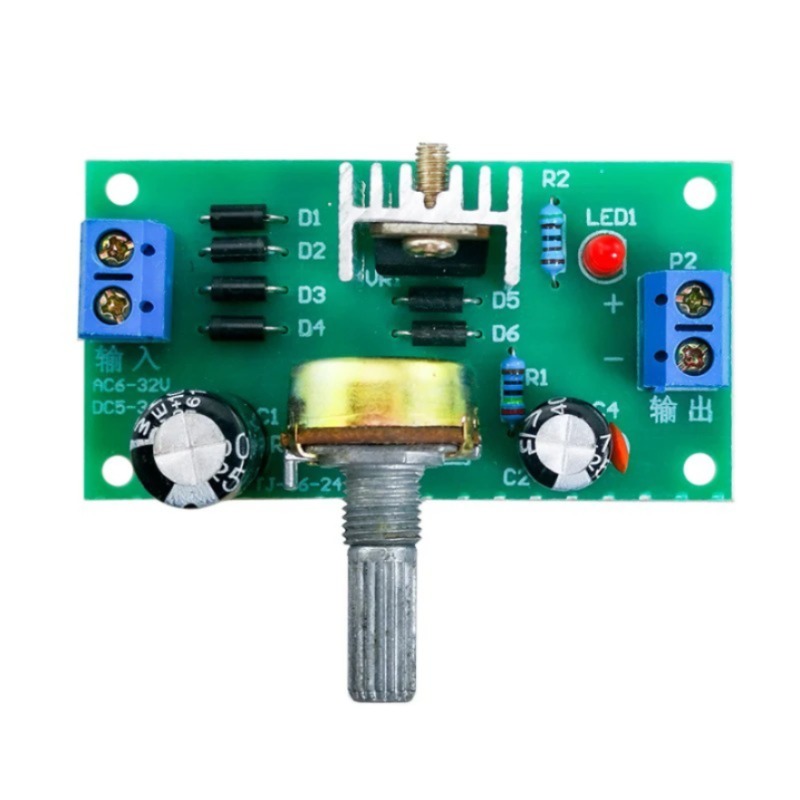 Lm317 조정 가능한 조정 가능한 전원 공급 장치 키트 연속 조정 가능한 DC 회로 DIY 생산 키트 [DIY-160]