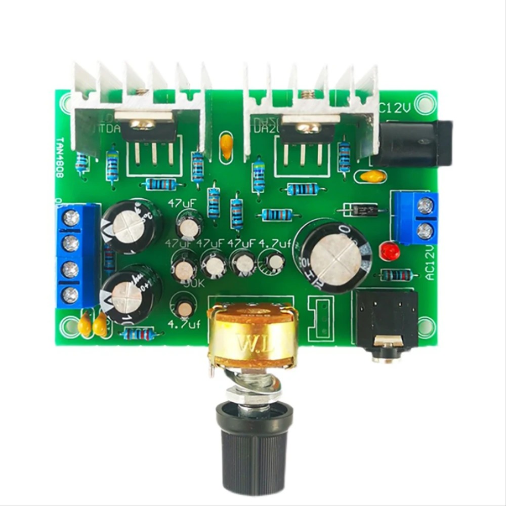 TDA2030A 듀얼 채널 앰프 DIY 키트 OTL 학생 용접 및 조립 전자 기술 훈련 및 느슨한 부품 생산 [DIY-201]