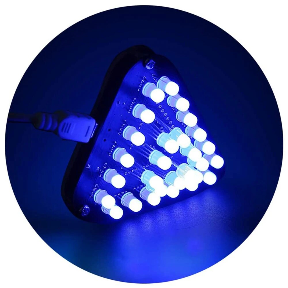 DIY 키트 삼각형 모양 LED 깜박이 램프 반지 빛 23 종류의 애니메이션 효과 디스플레이 C51 컨트롤러 용접 훈련 스위트 [DIY-171]