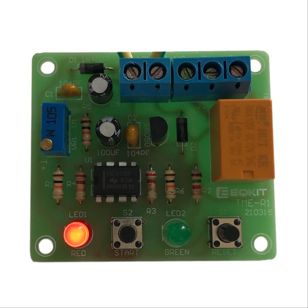 DIY 전자 키트 DC 12V 타이머 릴레이 제어 스위치 100s 지연 납땜 프로젝트 연습 세트 구성 요소 용접 학습 [DIY-199]