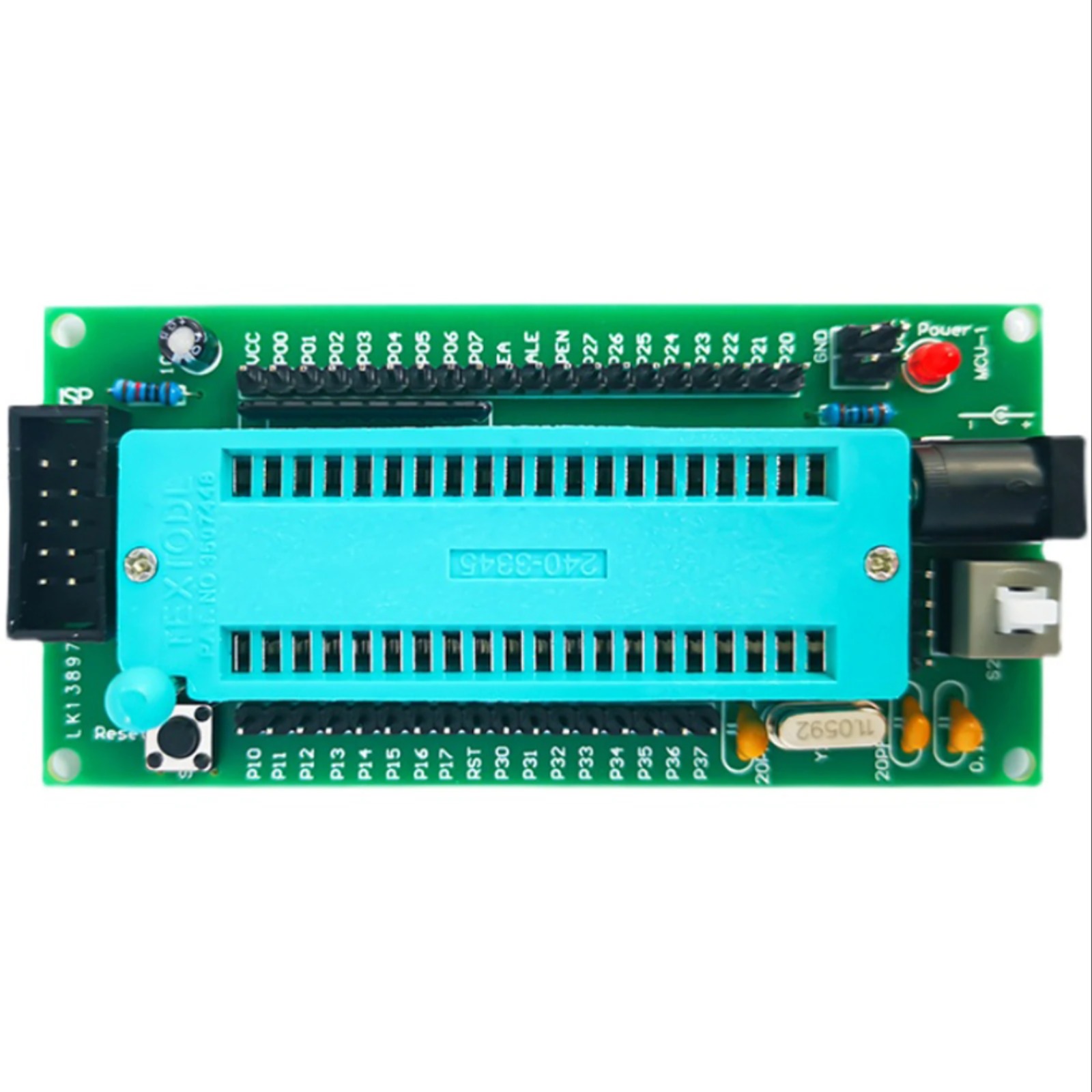 C51 MCU 시스템 개발 보드 컨트롤러 회로 DIY 전자 키트 AT89C51 부품 납땜 프로젝트 연습 세트 [DIY-209]