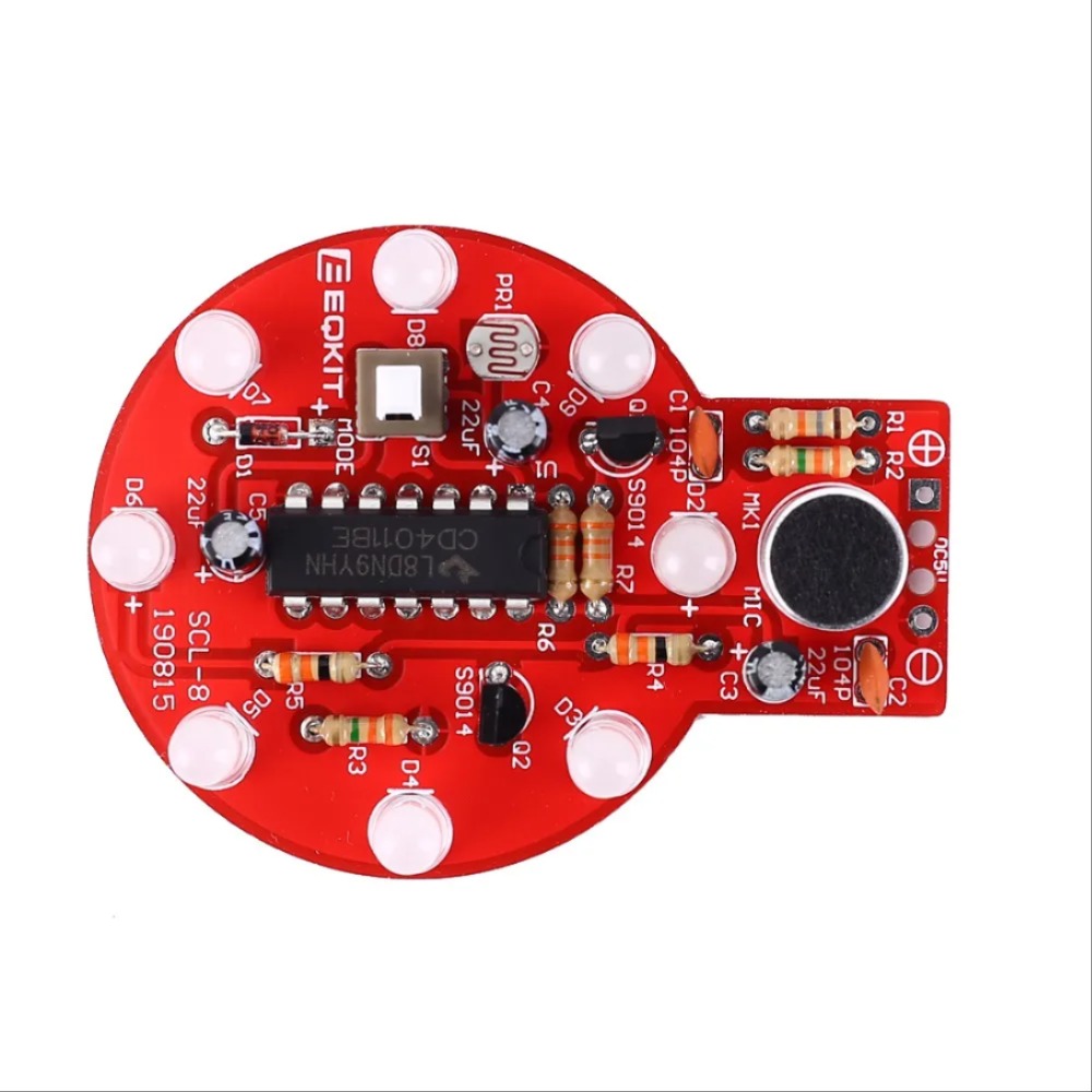 야간 조명 DIY 키트 사운드 제어 LED 램프 지연 음성 조명 제어 멜로디 라이트 오디오 표시기 [DIY-229]