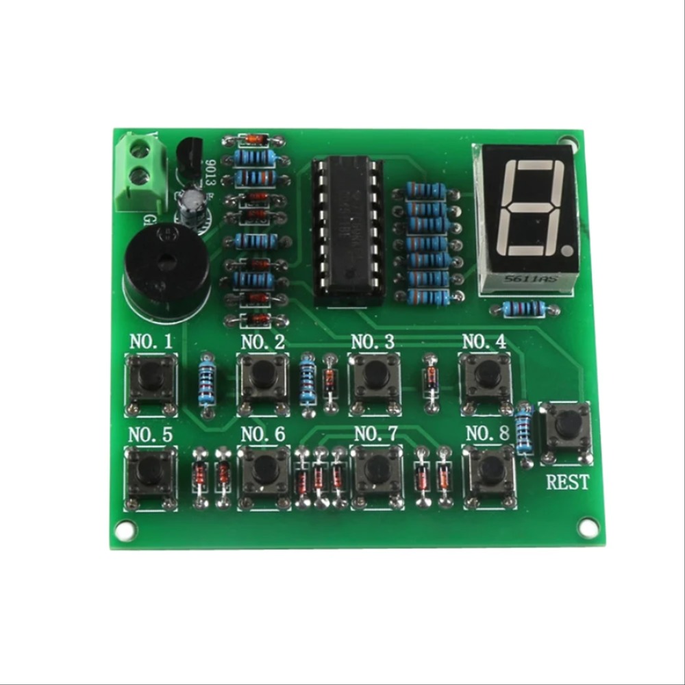 DIY 전자 키트 NE555 8 웨이 디지털 응답 모듈 응답 보드 구성 요소 용접 납땜 프로젝트 연습 세트 CD451 [DIY-247]