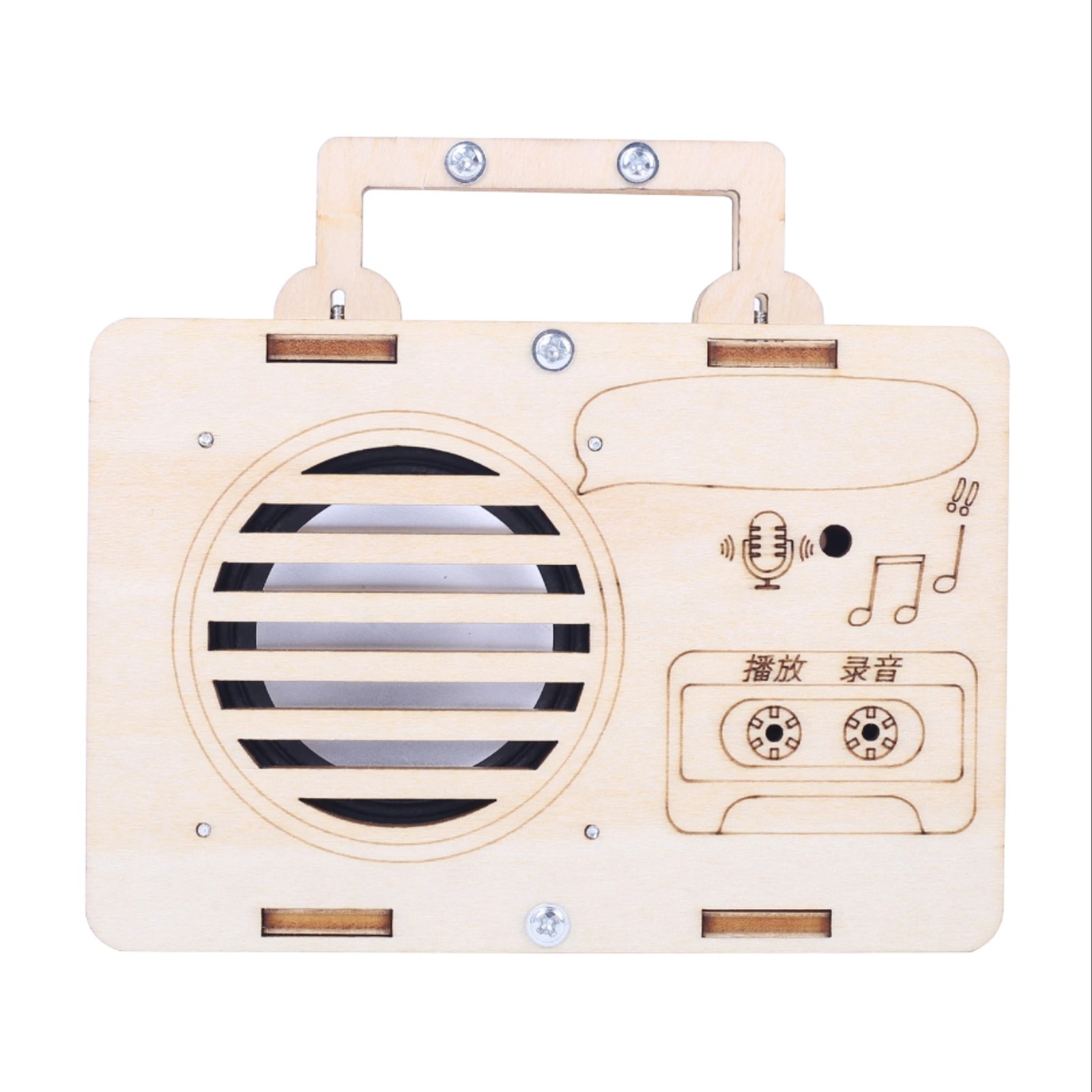DIY 목제 키트 음성 녹음 재생 모듈 사운드 보드 녹음 학생 및 아동 STEM 학습용 수제 조립 프로젝트 60 년대 [DIY-253]