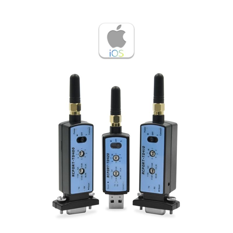 RS485 / RS422 무선 시리얼통신 컨버터 블루투스 RCPORT-TD450 산업용 어댑터 케이블