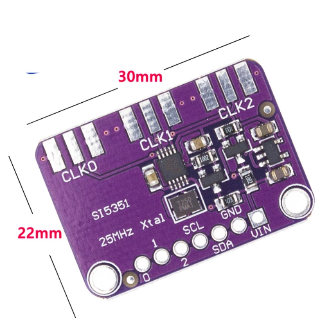 DC 3v-5v si5351 i2c 클럭 생성기 브레이크 아웃 보드 모듈 신호 발생기 클럭 arduino 용 8 khz-160 mhz [ZTR10-01]