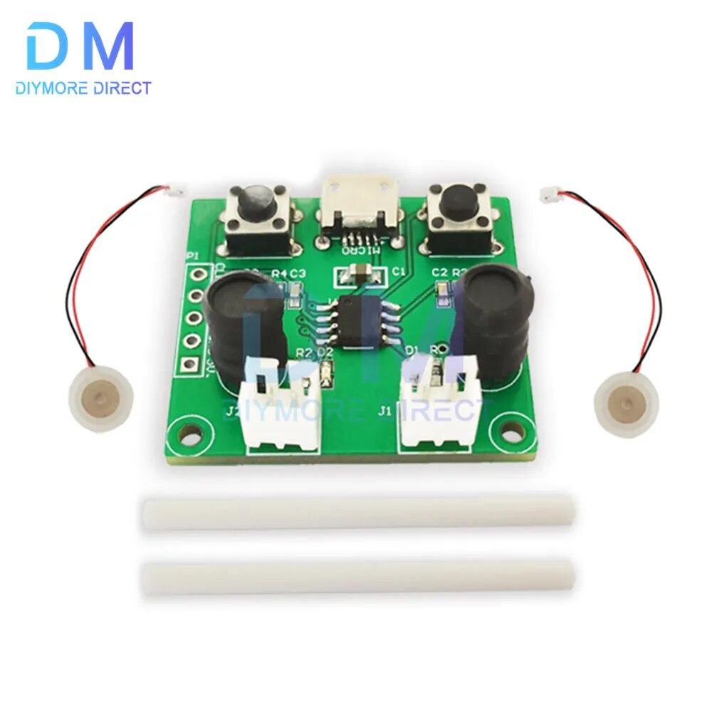 듀얼 스프레이 분무 모듈 USB 가습기 구동 회로 기판 분무 실험 장비 초음파 DIY [ZTE18-01]
