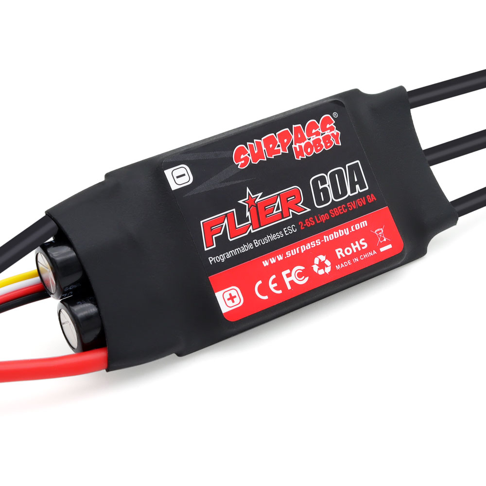 SURPASS HOBBY 플라이어 60A UAV 용 ESC 아웃러너 브러시리스 esc 무인 공중 차량 벽 창 청소 높은 [SURPASS-150]