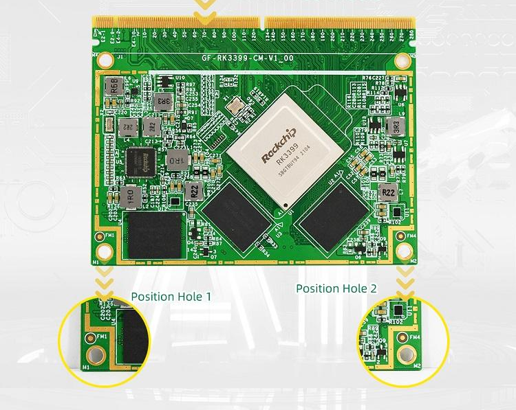 안드로이드 시스템 모듈 4G+16G eMMC GF-RK3399-CM [Qiyang-07]