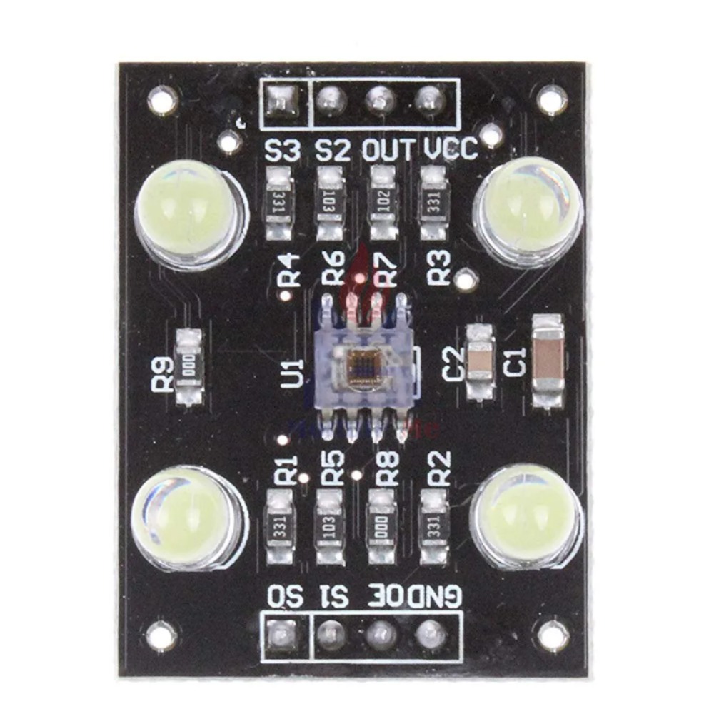 색상 인식 센서 TCS230 TCS3200 색상 인식 모듈 아두이노 화이트 LED 조명 마이크로 컨트롤러 [OPEN-ZTI43-27]