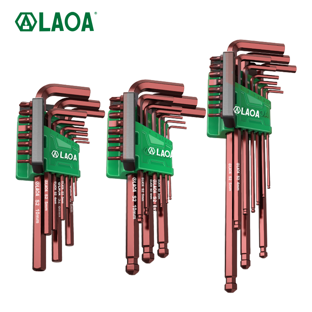 LAOA 17PCS 다기능 확장 볼 헤드 육각 렌치 [LAOA-02]