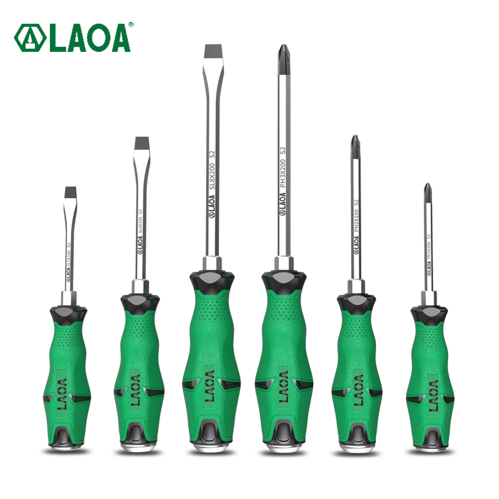 LAOA 드라이버 관통 타악기 미끄럼 방지 강력한 자기 인체 공학적 설계 타악기 드라이버 LA622207 + 8X300mm [LAOA-65]