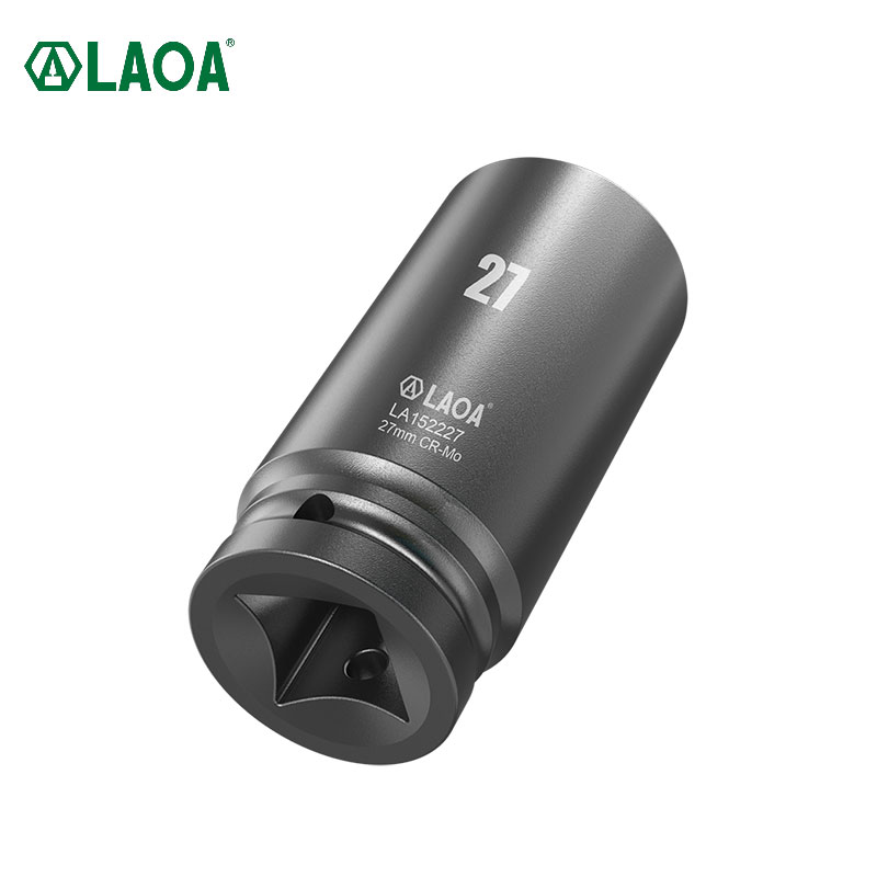 LAOA 1/2 드라이브 딥 임팩트 렌치 소켓 헤드 어댑터 공압 전기 렌치 드릴용 육각 소켓 헤드 슬리브 LA152217 17mm [LAOA-66]