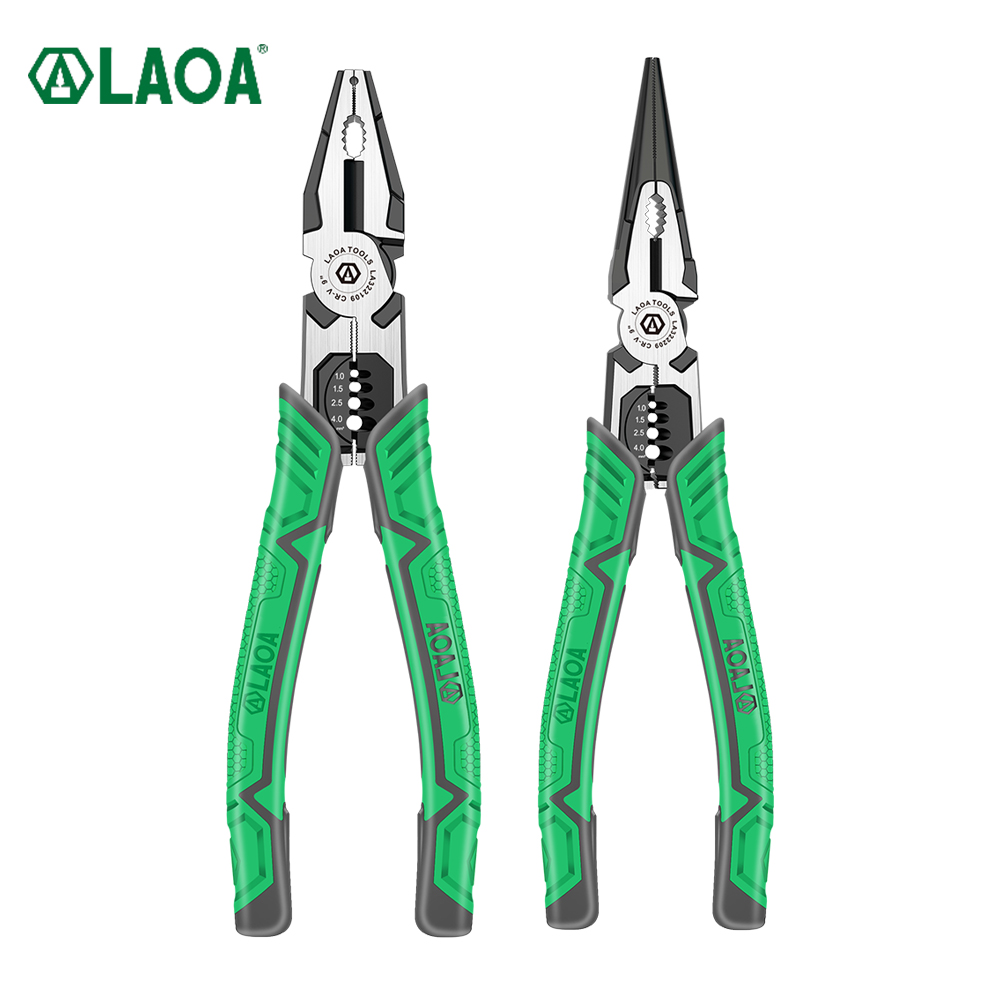 LAOA 편심 힘 절약 플라이어 크롬 바나듐 스틸 9 인치 전단 클램핑 와이어 스트리핑 벤딩 플라이어 [LAOA-83]