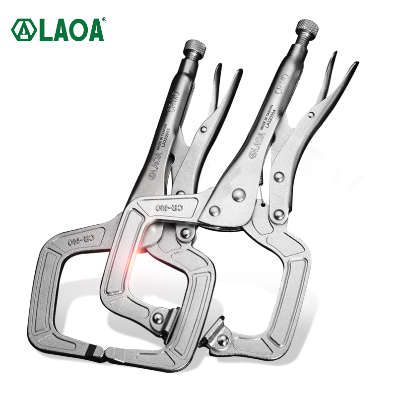 LAOA Taiwan C 자형 잠금 펜치 대형 개방 다기능 전원 압력 펜치 와이드 입 목공 [LAOA-125]