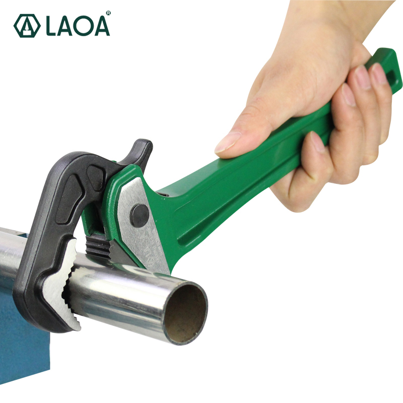 LAOA 빠른 파이프 플라이어 다기능 알루미늄 래칫 워터 파이프 렌치 집게 집게 CR-V 렌치 헤드 LA316008 [LAOA-130]
