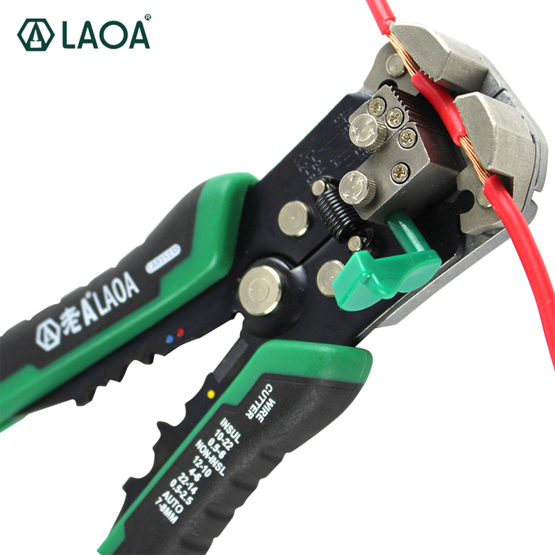 LAOA 자동 와이어 스트리퍼 AWG10-24 와이어 커터 플라이어 전기 Crimpping LA815318 [LAOA-134]